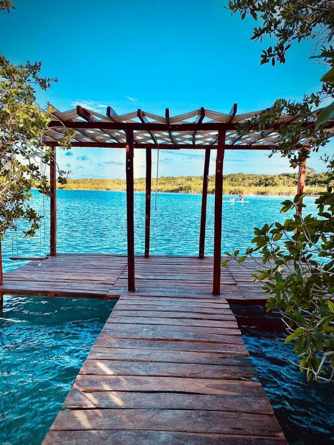 Hotel y Beach Club Casa Mia Xulha -Bacalar Xul-Ha Exterior foto