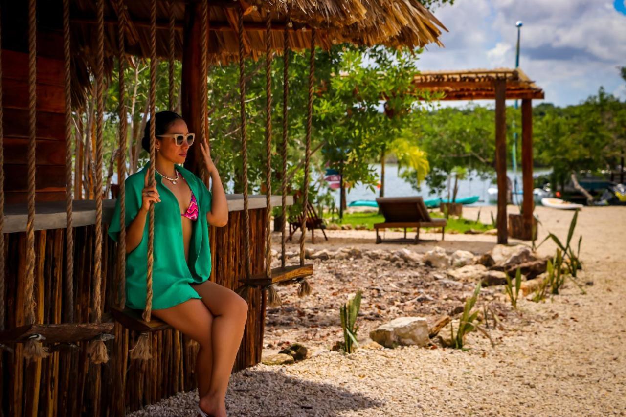 Hotel y Beach Club Casa Mia Xulha -Bacalar Xul-Ha Exterior foto